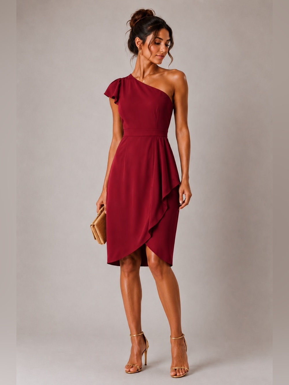 One shoulder dress size large
